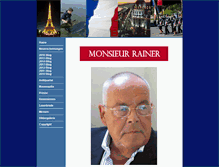 Tablet Screenshot of monsieurrainer.com